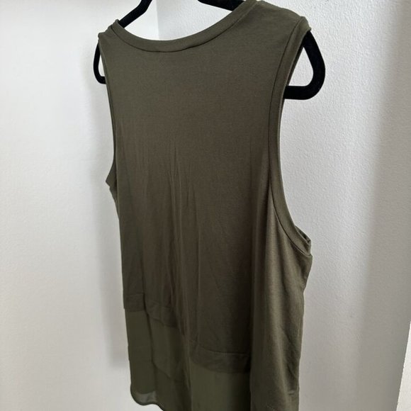 Michael Kors Large Basics Shirt IVY QT35KG2T45 MSRP $79.50 Green Blouse - Picture 7 of 12